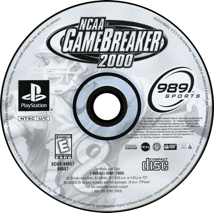 NCAA GameBreaker 2000 media 7 for Playstation